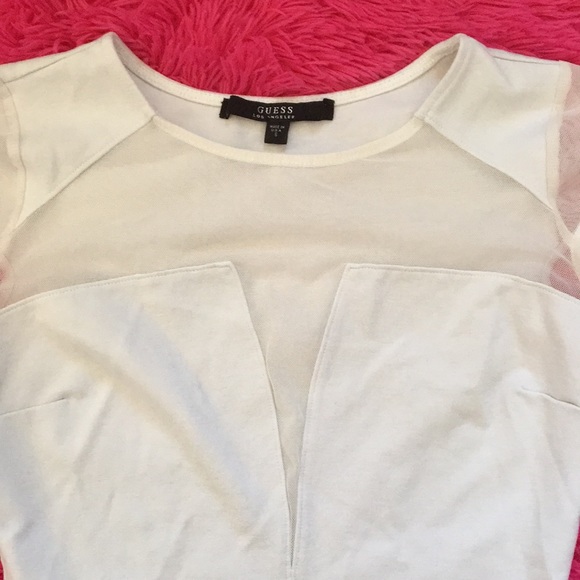 ❌SOLD❌Semi Sheer Guess T-Shirt🤍 - Picture 3 of 5